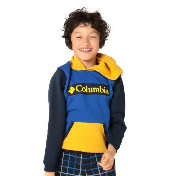 Columbia Park, Sudaderas Con Capucha Azul Marino Dorados Claro Para Niño | 985436-LWG